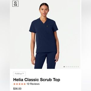 Jaanuu Navy scrub top